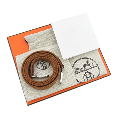 エルメス HERMES エヴリンTPM ロング ゴールド トリヨンクレマンス ショルダーバッグ シルバー金具 茶