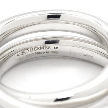 エルメス HERMES ヴェルティージュ GM シルバー シルバー925 #58(JP18) リング 指輪 Vertige SV925 AG925 17号
