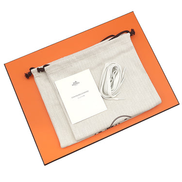 エルメス HERMES バウンシング H242810Z ホワイト カーフ シェーブルヴェロア #41.5 スニーカー 白×黒 新品 未使用