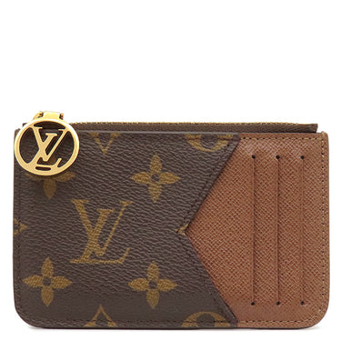 ルイヴィトン LOUIS VUITTON ポルトカルト ロミー M81881 アルマニャック モノグラムキャンバス カードケース ゴールド金具 フラグメントケース コインケース