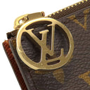 ルイヴィトン LOUIS VUITTON ポルトカルト ロミー M81881 アルマニャック モノグラムキャンバス カードケース ゴールド金具 フラグメントケース コインケース