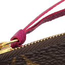 ルイヴィトン LOUIS VUITTON ポルトフォイユ ヴィクトリーヌ M41938 フューシャ モノグラムキャンバス 三つ折り財布 ゴールド金具 茶 ピンク