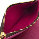 ルイヴィトン LOUIS VUITTON ポルトフォイユ ヴィクトリーヌ M41938 フューシャ モノグラムキャンバス 三つ折り財布 ゴールド金具 茶 ピンク