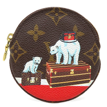 ルイヴィトン LOUIS VUITTON ポルトモネ ロン M62088 モノグラム モノグラムキャンバス コインケース ゴールド金具 シロクマ クリスマス限定