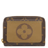 ルイヴィトン LOUIS VUITTON ポルトフォイユ ルー M81461 モノグラムリバース モノグラムキャンバス モノグラムリバースキャンバス 二つ折り財布 ゴールド金具 茶 ラウンドファスナー