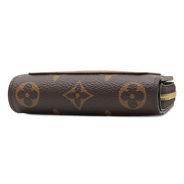 ルイヴィトン LOUIS VUITTON ポルトフォイユ ルー M81461 モノグラムリバース モノグラムキャンバス モノグラムリバースキャンバス 二つ折り財布 ゴールド金具 茶 ラウンドファスナー