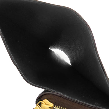 ルイヴィトン LOUIS VUITTON ポルトフォイユ ルー M81461 モノグラムリバース モノグラムキャンバス モノグラムリバースキャンバス 二つ折り財布 ゴールド金具 茶 ラウンドファスナー