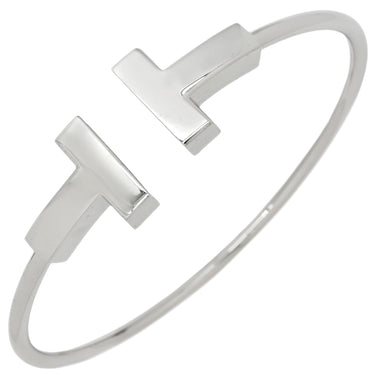 ティファニー Tiffany & Co Tワイヤー ラージサイズ ホワイトゴールド K18WG ブレスレット T&Co. Au750 18K バングル