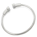 ティファニー Tiffany & Co Tワイヤー ラージサイズ ホワイトゴールド K18WG ブレスレット T&Co. Au750 18K バングル