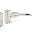 ティファニー Tiffany & Co Tワイヤー ラージサイズ ホワイトゴールド K18WG ブレスレット T&Co. Au750 18K バングル