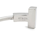 ティファニー Tiffany & Co Tワイヤー ラージサイズ ホワイトゴールド K18WG ブレスレット T&Co. Au750 18K バングル