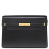 イヴ・サンローラン Yves Saint Laurent マンハッタン ショルダー 579271 ブラック カーフ 2WAYバッグ ゴールド金具 黒 クラッチ