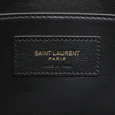 イヴ・サンローラン Yves Saint Laurent マンハッタン ショルダー 579271 ブラック カーフ 2WAYバッグ ゴールド金具 黒 クラッチ