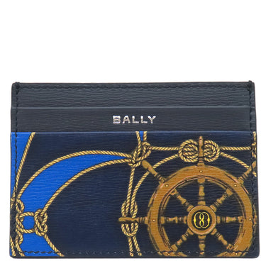 バリー BALLY カードホルダー MLB01U ミッドナイトブルー レザー カードケース 新品 未使用 カード入れ 航海