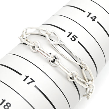 エルメス HERMES シェーヌダンクル パンク シルバー シルバー925 SH ブレスレット SV925 AG925 スターリングシルバー