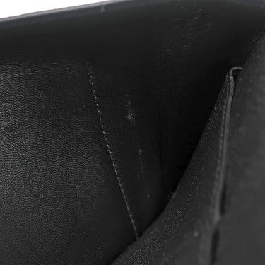 エルメス HERMES ドゴンデュオ ドゴンGM ブラック トゴ 長財布 シルバー金具 黒