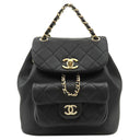 シャネル CHANEL マトラッセ デュマ AS2908 ブラック ラムスキン リュック・デイパック ゴールド金具 ダブルC ミニリュック