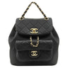 シャネル CHANEL マトラッセ デュマ AS2908 ブラック ラムスキン リュック・デイパック ゴールド金具 ダブルC ミニリュック