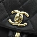 シャネル CHANEL マトラッセ デュマ AS2908 ブラック ラムスキン リュック・デイパック ゴールド金具 ダブルC ミニリュック