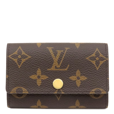 ルイヴィトン LOUIS VUITTON ミュルティクレ6 M62630 モノグラム モノグラムキャンバス キーケース ゴールド金具 茶 6連 6本 イニシャル入り