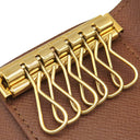 ルイヴィトン LOUIS VUITTON ミュルティクレ6 M62630 モノグラム モノグラムキャンバス キーケース ゴールド金具 茶 6連 6本 イニシャル入り
