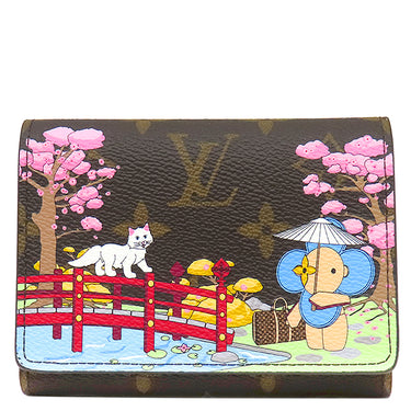 ルイヴィトン LOUIS VUITTON ポルトフォイユ ヴィクトリーヌ M80873 モノグラム モノグラムキャンバス 三つ折り財布 ゴールド金具 ヴィヴィエンヌ 桜