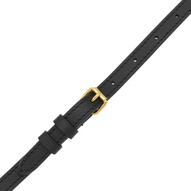 ルイヴィトン LOUIS VUITTON ショルダーストラップ ブラック レザー ショルダーストラップ ゴールド金具 黒 約114cm