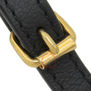ルイヴィトン LOUIS VUITTON ショルダーストラップ ブラック レザー ショルダーストラップ ゴールド金具 黒 約114cm