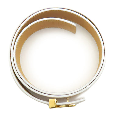 ルイヴィトン LOUIS VUITTON LV イニシャル 85/34 M0364 ベージュ系 モノグラムキャンバス レザー ベルト ゴールド金具 30MM グラデーション