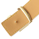 ルイヴィトン LOUIS VUITTON LV イニシャル 85/34 M0364 ベージュ系 モノグラムキャンバス レザー ベルト ゴールド金具 30MM グラデーション