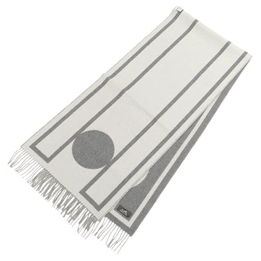 エルメス HERMES カザック ピル オ ファス H259105S グリシネ×アイボリー カシミヤ マフラー 白 バイカラー CASAQUE PILE OU FACE