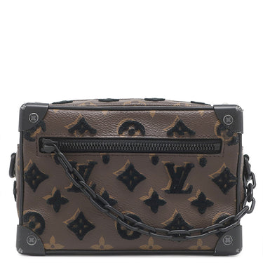 ルイヴィトン LOUIS VUITTON ミニ ソフトトランク M68970 モノグラムタフタ―ジュ モノグラムキャンバス タフタ―ジュ ショルダーバッグ ブラック金具 茶 黒
