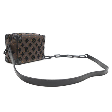 ルイヴィトン LOUIS VUITTON ミニ ソフトトランク M68970 モノグラムタフタ―ジュ モノグラムキャンバス タフタ―ジュ ショルダーバッグ ブラック金具 茶 黒