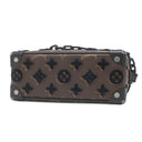 ルイヴィトン LOUIS VUITTON ミニ ソフトトランク M68970 モノグラムタフタ―ジュ モノグラムキャンバス タフタ―ジュ ショルダーバッグ ブラック金具 茶 黒