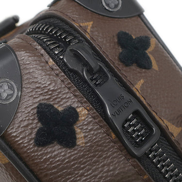 ルイヴィトン LOUIS VUITTON ミニ ソフトトランク M68970 モノグラムタフタ―ジュ モノグラムキャンバス タフタ―ジュ ショルダーバッグ ブラック金具 茶 黒