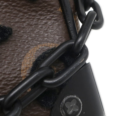 ルイヴィトン LOUIS VUITTON ミニ ソフトトランク M68970 モノグラムタフタ―ジュ モノグラムキャンバス タフタ―ジュ ショルダーバッグ ブラック金具 茶 黒