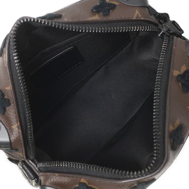 ルイヴィトン LOUIS VUITTON ミニ ソフトトランク M68970 モノグラムタフタ―ジュ モノグラムキャンバス タフタ―ジュ ショルダーバッグ ブラック金具 茶 黒