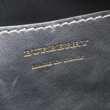 バーバリー BURBERRY 1983チェック リンク ベルトバッグ ベージュ×シルバー キャンバス レザー ウエストバッグ ゴールド金具 ボディバッグ