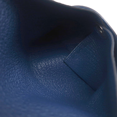 エルメス HERMES バスティア ブルータイ シェーブル コインケース シルバー金具 青 2025年製