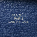 エルメス HERMES バスティア ブルータイ シェーブル コインケース シルバー金具 青 2025年製