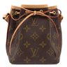 ルイヴィトン LOUIS VUITTON ナノノエ M41346 モノグラム モノグラムキャンバス ショルダーバッグ ゴールド金具 茶 ミニバッグ