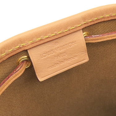 ルイヴィトン LOUIS VUITTON ナノノエ M41346 モノグラム モノグラムキャンバス ショルダーバッグ ゴールド金具 茶 ミニバッグ