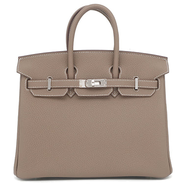 エルメス HERMES バーキン 25 エトゥープ トゴ ハンドバッグ シルバー金具 新品 未使用 グレージュ 2025年製