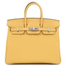 エルメス HERMES バーキン 25 パイユ トゴ ハンドバッグ シルバー金具 新品 未使用 黄色 2026年製