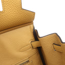 エルメス HERMES バーキン 25 パイユ トゴ ハンドバッグ シルバー金具 新品 未使用 黄色 2026年製