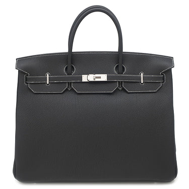 エルメス HERMES バーキン40 ブラック トゴ ハンドバッグ マットシルバー金具 【PO品】 ライン 新品 未使用 2025年製