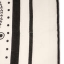 エルメス HERMES ショール カレ140 CARRE ホワイト×ブラック カシミヤ シルク ストール 【TATOUAGES MARINS/船乗りのタトゥー バンダナ】