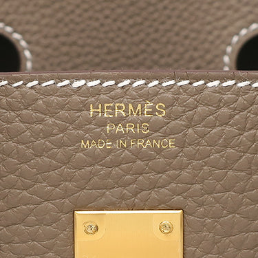エルメス HERMES バーキン 25 エトゥープ トゴ ハンドバッグ マットゴールド金具 新品 未使用 グレージュ 2025年製