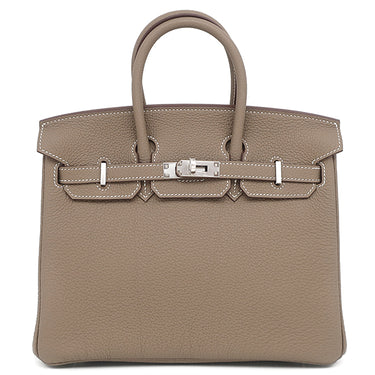 エルメス HERMES バーキン 25 エトゥープ トゴ ハンドバッグ シルバー金具 新品 未使用 グレージュ 2025年製