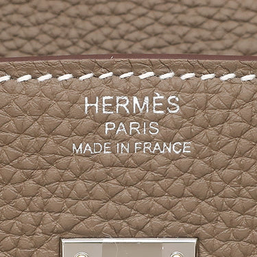 エルメス HERMES バーキン 25 エトゥープ トゴ ハンドバッグ シルバー金具 新品 未使用 グレージュ 2025年製